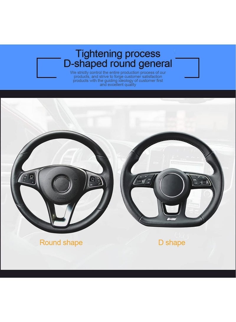 SYOSI Car Steering Wheel Cover,  Non-Slip, Elastic, Steering Wheel Cover for Men and Women, Universal Fit 15 Inches Cars, Vehicles, SUVs - Image 5