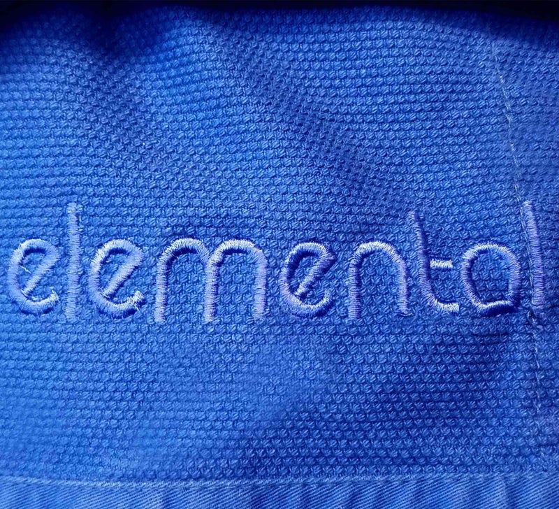 FUJI Elemental Brazilian Jiu Jitsu Gi, BJJ Uniform with Pearl Weave Jacket, made from Cotton Blend Blue, Size A1 - Image 4