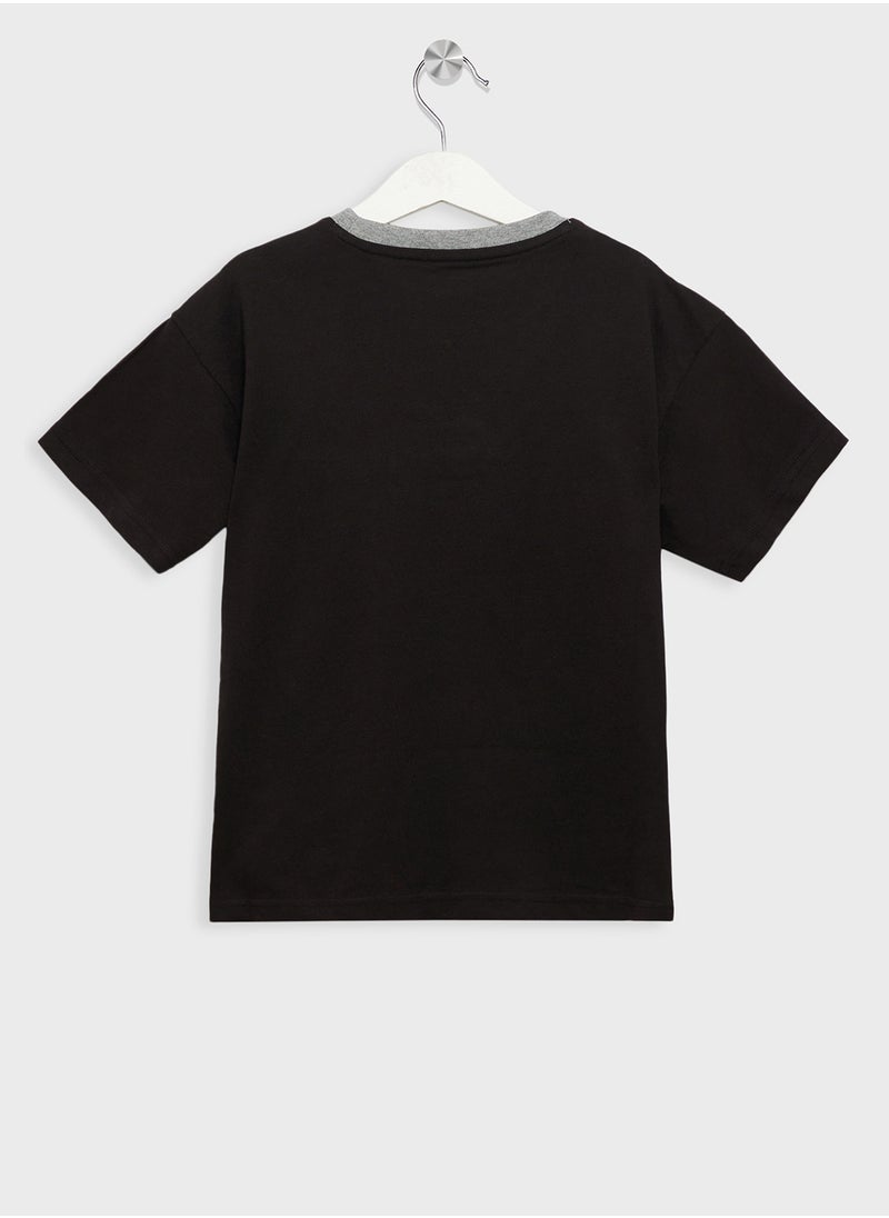 PUMA - Youth Power Colorblock T-Shirt - Image 1