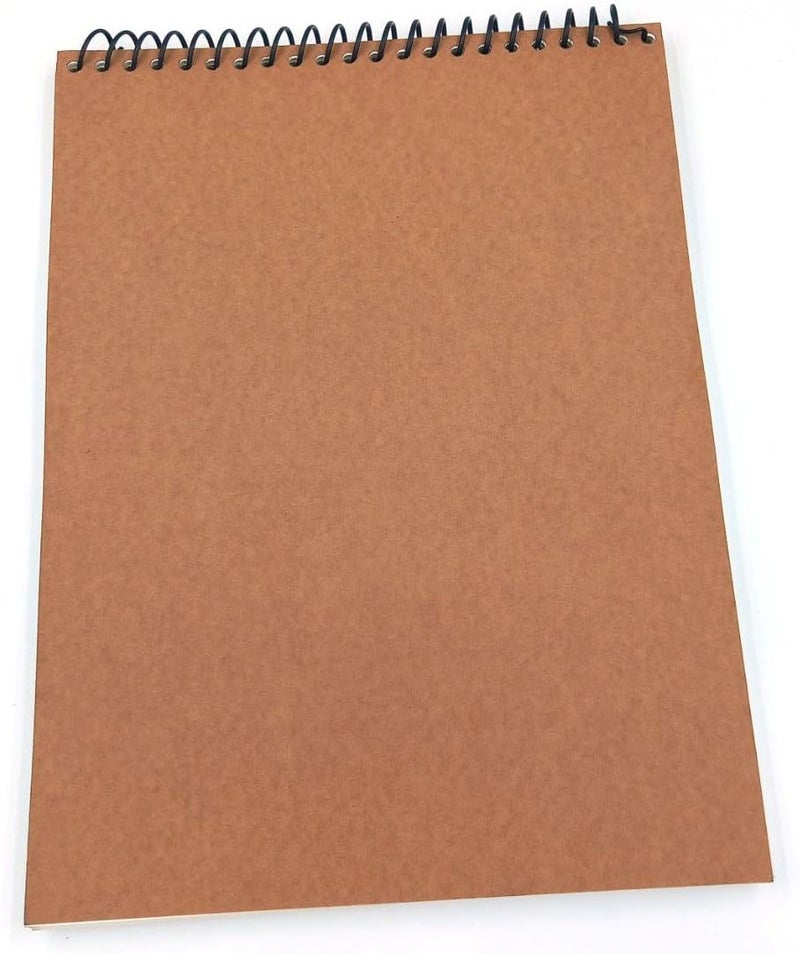 REDGE Artists Wiro Bound Sketch Book A4 Size, 80 Pages, 150 GSM Thick Paper for Drawing, Painting and Sketching Size 28x21 cm Set of 1 - Image 2