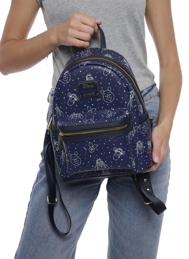 Loungefly Winnie the Pooh Mini Backpack Handbag Shoulder Bag Constellation Print - Image 5