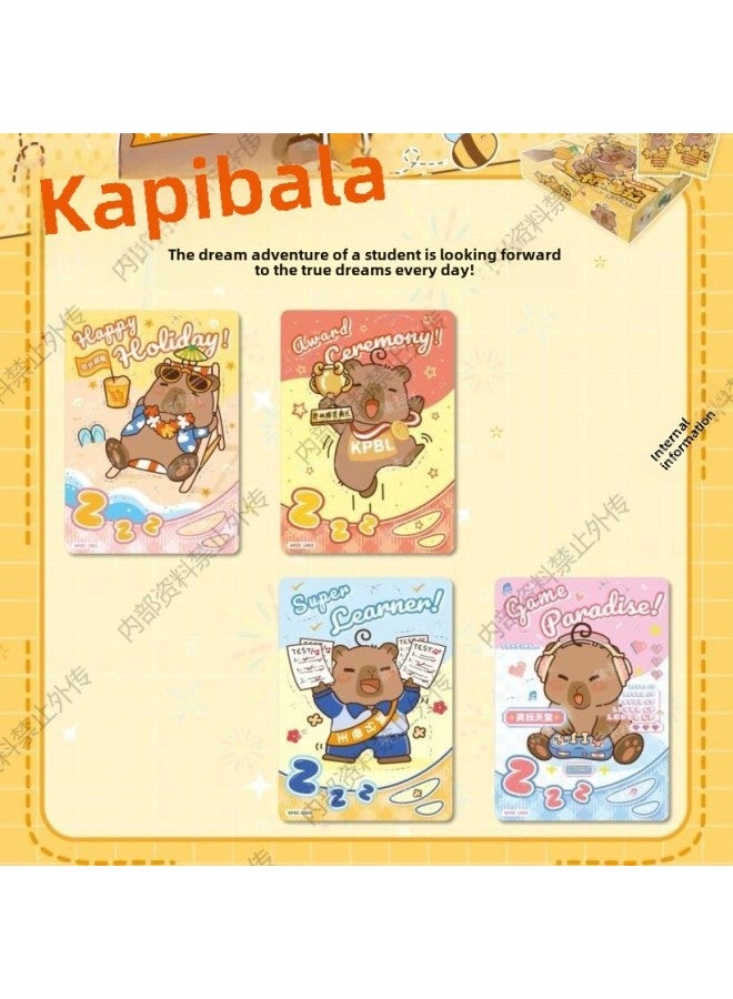 Kapi Bala Collection Card Bag Dolphin Door Secrets Expression Bag Card Chinese Edition 2 Yuan Dolphin Bag Tour-Color:Capibala Deluxe Edition-1 Box Of 20 Packs  - Image 3