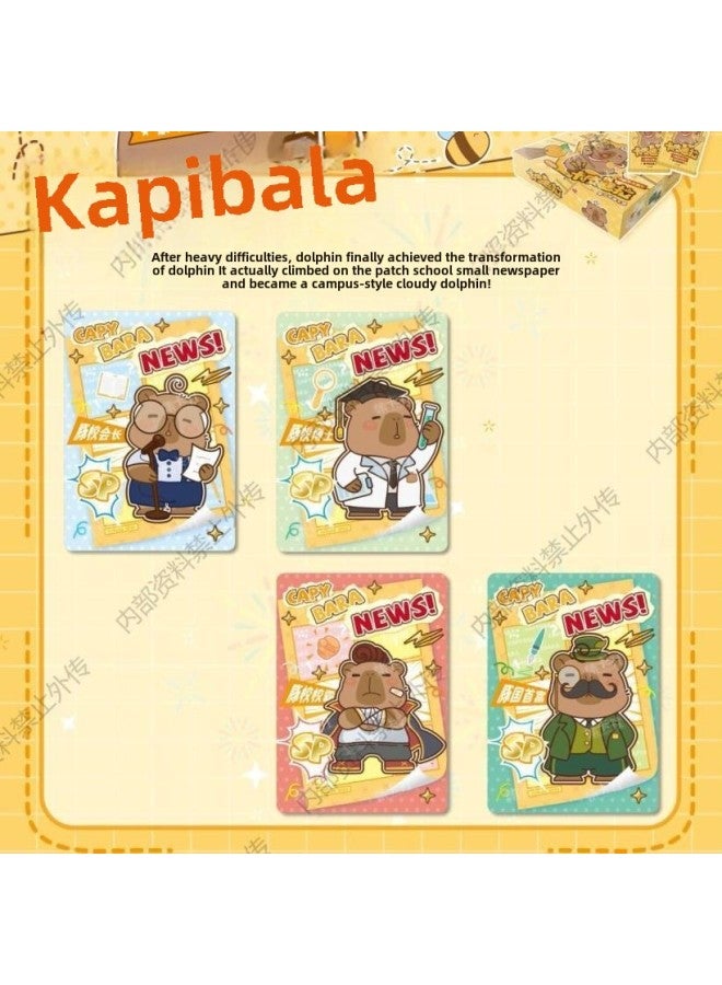 Kapi Bala Collection Card Bag Dolphin Door Secrets Expression Bag Card Chinese Edition 2 Yuan Dolphin Bag Tour-Color:Capibala Deluxe Edition-1 Box Of 20 Packs  - Image 4