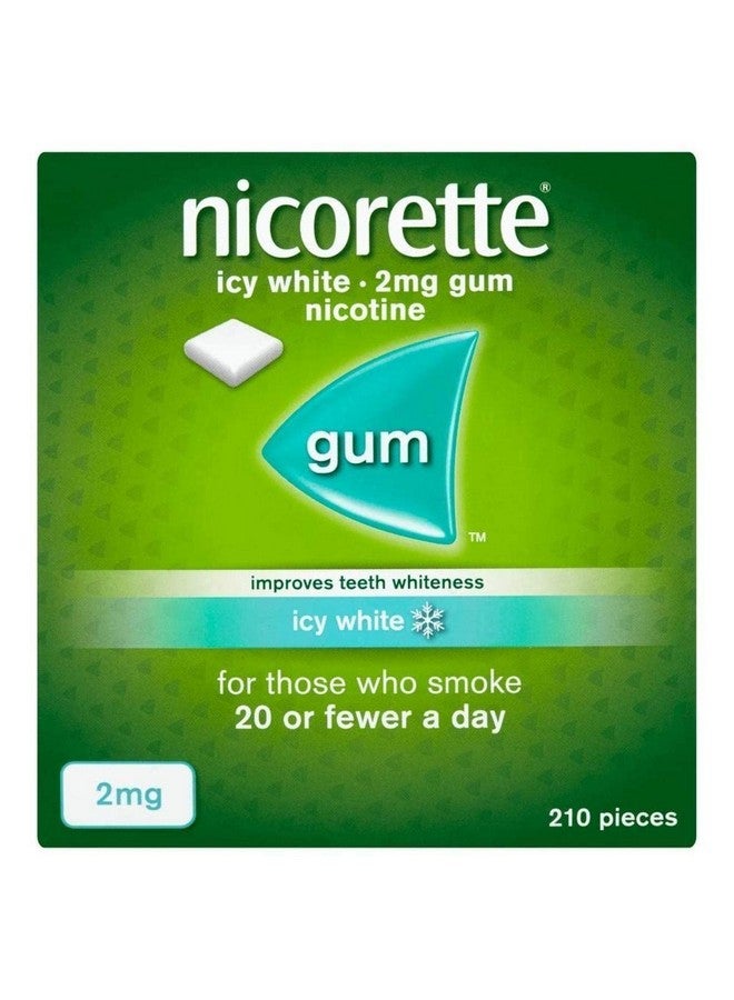 Nicorette Icy White Gum Nicotine 210 Piece, 2 mg - Image 1
