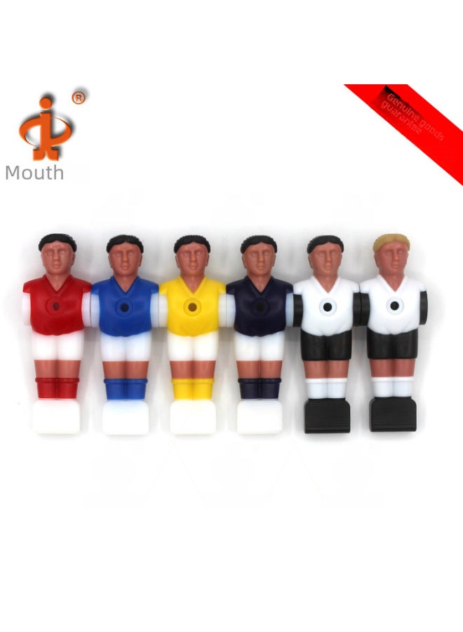 Tabletop Football Machine Accessories - Football Table Doll Player 5529 Eco-friendly Figurine Toy-Color:5529 Humanoid Doll 2 Blond White Socks + 2 Screws/pack  - Image 2