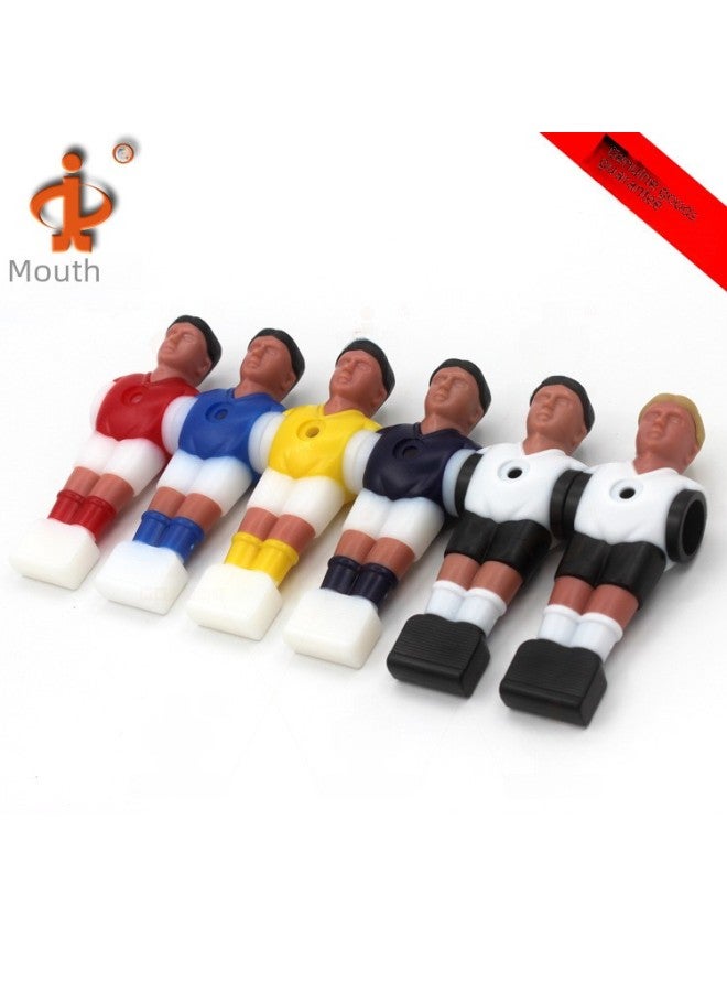 Tabletop Football Machine Accessories - Football Table Doll Player 5529 Eco-friendly Figurine Toy-Color:5529 Humanoid Doll 2 Blond White Socks + 2 Screws/pack  - Image 3