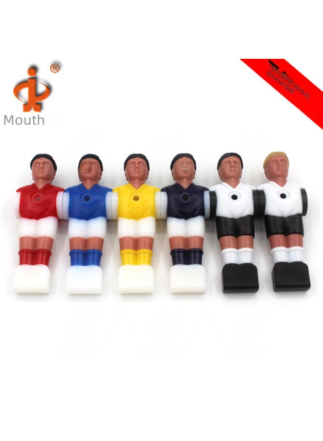 Tabletop Football Machine Accessories - Football Table Doll Player 5529 Eco-friendly Figurine Toy-Color:5529 Humanoid Doll 2 Blond White Socks + 2 Screws/pack  - Image 4