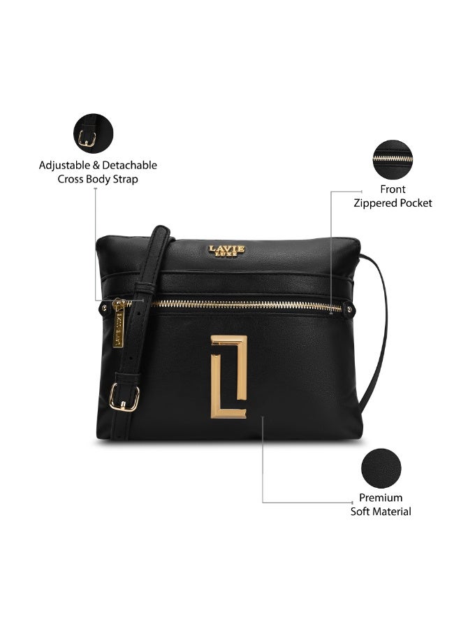 لافي حقيبة لافي لوكس نسائية بسحاب علوي سريعة أسود - Image 3
