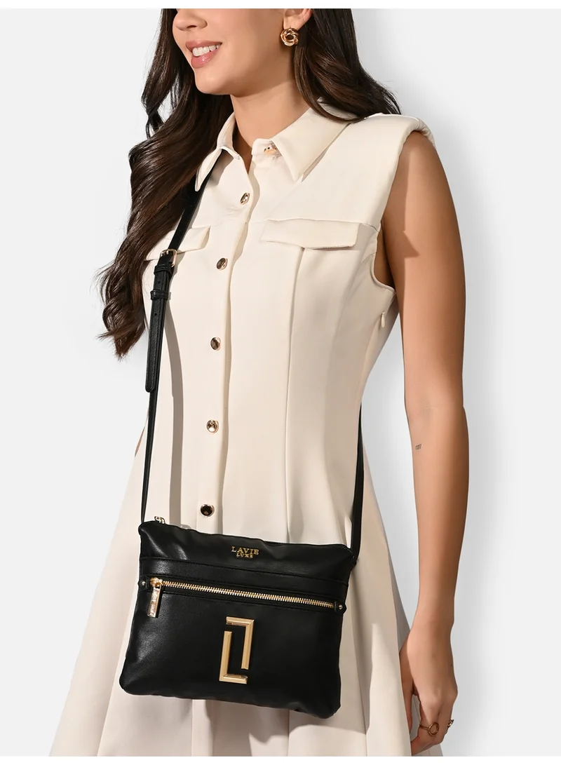 Lavie Luxe Women's  Quick25 Top Zip Sling (Black)