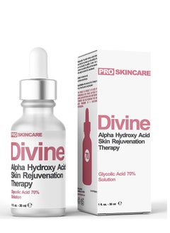 Glycolic Acid Peel 70% Professional Chemical Peel for Face at Home Intense Alpha Hydroxy Acid Skin Peel For Acne Scars Collagen Boost Wrinkles Fine Lines - Liquid Exfoliant for Face Peel Mask