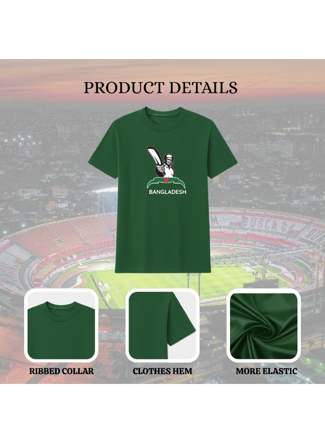 برينت شوب فور مي تيشيرت رجالي بطباعة اسم لاعب كريكيت بنغلاديشي | قميص خفيف الوزن برقبة دائرية وأكمام قصيرة | مثالي للرياضة والتدريب والملابس الكاجوال - Image 4