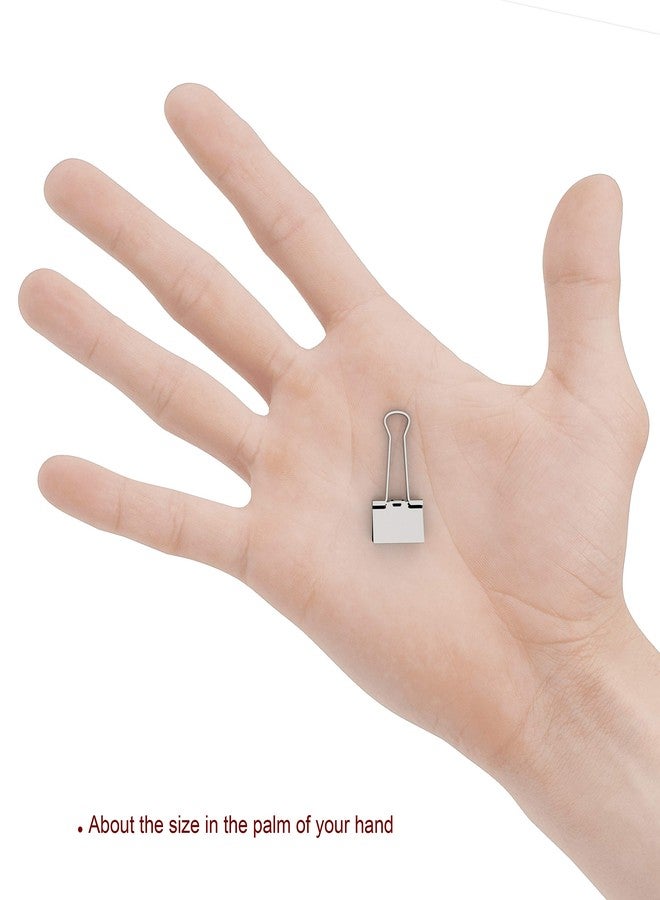 Nctinystore Silver Binder Clips Mini Metal Clamp 5/8-IN / 0.6-inch / 15-mm (Silver Mini 120-PCS) - Image 4