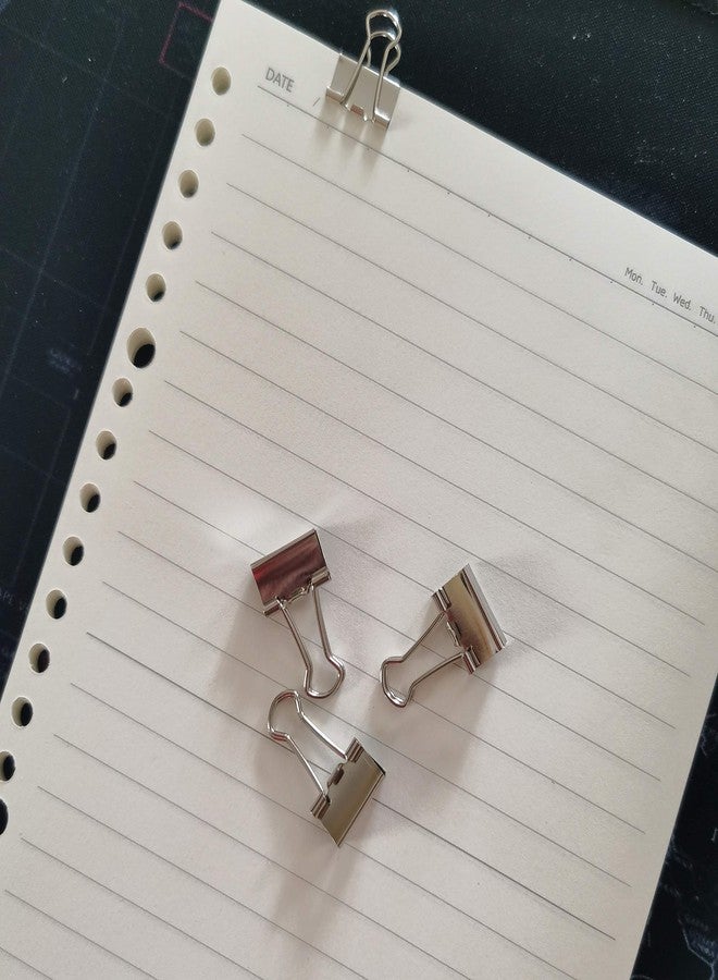 Nctinystore Silver Binder Clips Mini Metal Clamp 5/8-IN / 0.6-inch / 15-mm (Silver Mini 120-PCS) - Image 5