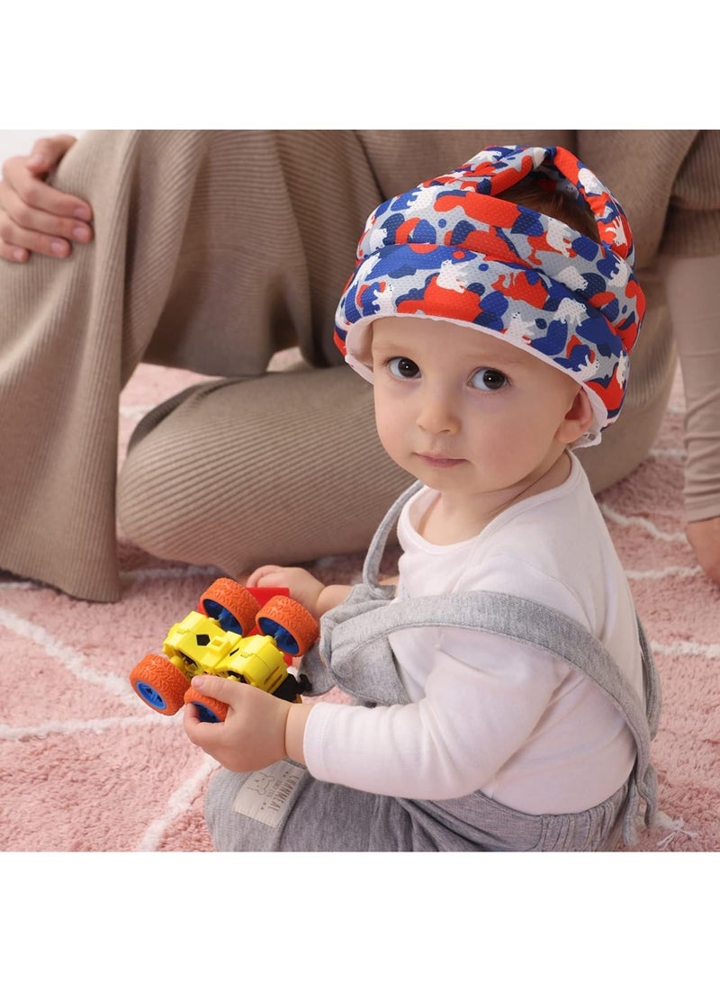 Baby Safety Head Cushion Bumper Bonnet Helmet - Blue