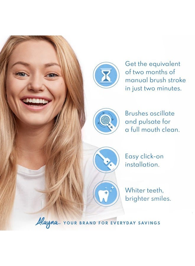 Alayna Replacement Brush Heads Compatible with Oral B Braun –20 Pack of 4 Sensitive, 4 Floss, 4 Precision, 4 Cross, 4 Polishing- Fits Oralb Electric Toothbrush 7000 Pro 1000 9600 Kids Action Etc. - Image 5