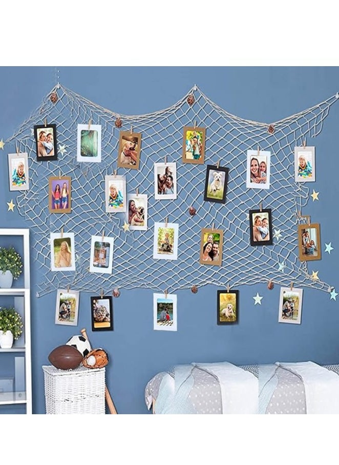 GUDOO 30 PCS DIY Paper Photo Frames 4x6 Picture Frame with Wooden Clips and String Hanging Cardboard Photo Frame 10x15 cm Set for Home Wall Decor (White 30 PACK)  - Image 5