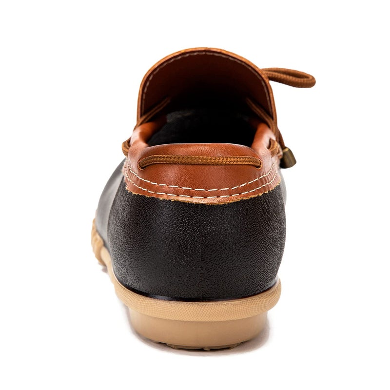 DKSUKO Women's Waterpoof Loafer Shoes Slip On Flat Duck Shoes (8 B(M) US, Brown No Fur) - Image 3