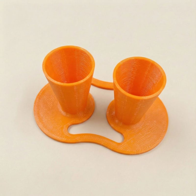 Orange Inverted Glue Bottle Rack Non Slip Base Stable Fixation Compact Stand - Image 2