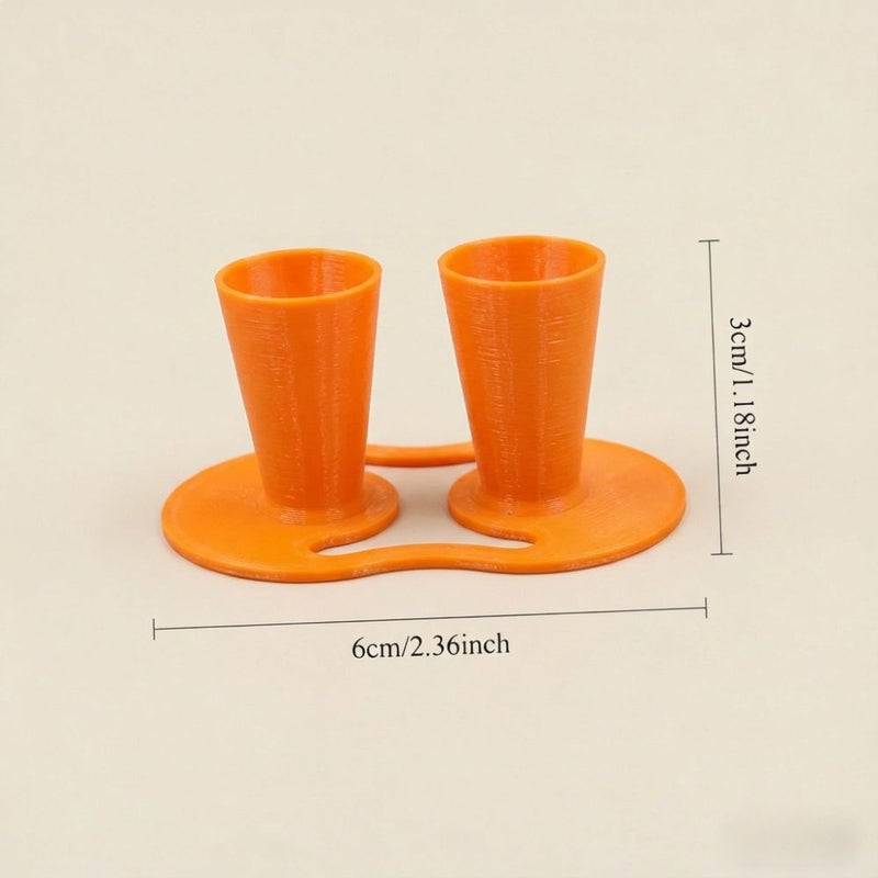 Orange Inverted Glue Bottle Rack Non Slip Base Stable Fixation Compact Stand - Image 4