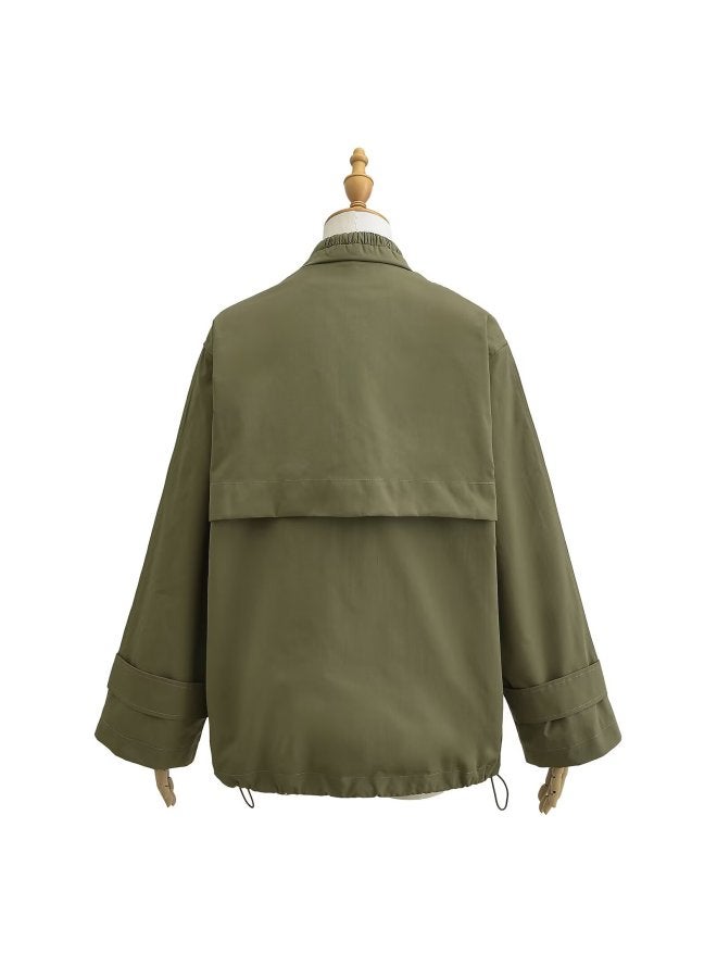 American Style Hot Girl Fashion Joker Personality Street Work Windbreaker Short Coat Coat 2024 Autumn Wholesale  - Image 3