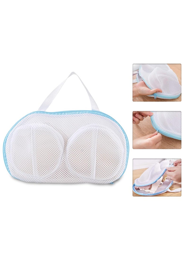 karomouj Karomouj KMA390 Bra Laundry Bag Innerwear Travel Organizer for Washing Delicates Fabric Lingerie Laundry Bag for Bras Socks Panty Undershirt Clearful WhitePack of 1  - Image 2