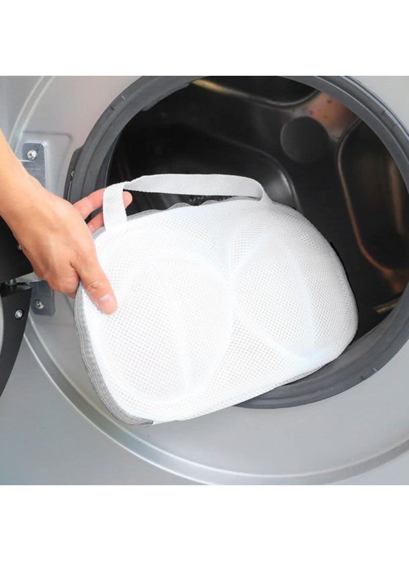 karomouj Karomouj KMA390 Bra Laundry Bag Innerwear Travel Organizer for Washing Delicates Fabric Lingerie Laundry Bag for Bras Socks Panty Undershirt Clearful WhitePack of 1  - Image 1