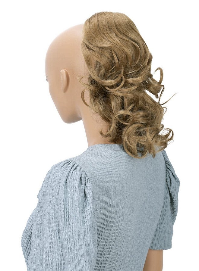 CAISHA By Prettyshop 12" Hair Piece Braid Ponytail Extension Voluminous Wavy Dark Blonde Ph211 - Image 1