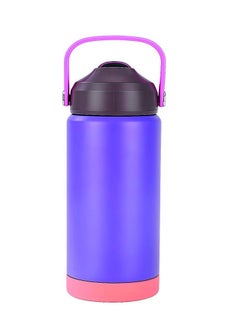 BrainGiggles Kids Insulated 350ml Water Bottle with Straw & Handle - 12oz BPA FREE Stainless Steel Travel Tumbler Double Wall Vacuum Leak Proof Cup Metal Thermos Flask for School Boys Girls - Purple - pzsku/Z74870614A76CF6B8D1D0Z/45/_/1738216025/2ca7f937-cfbb-4182-8bf9-14eb587e72ec