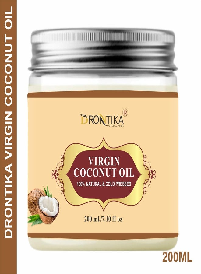 Drontika Coconut Oil Herbal Cold Pressed Extra Virgin | Hair Oil For Men & Women | Ideal For All Type Skin & Hair Growth | Unbleached & Unrefined | Chemical free - 200 ml - Image 5