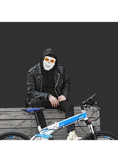 Thoraya Motorcycle Riding Protective Skeleton Mask Windproof Goggle Mask(White Frame Red Eyeglass)  - Image 3