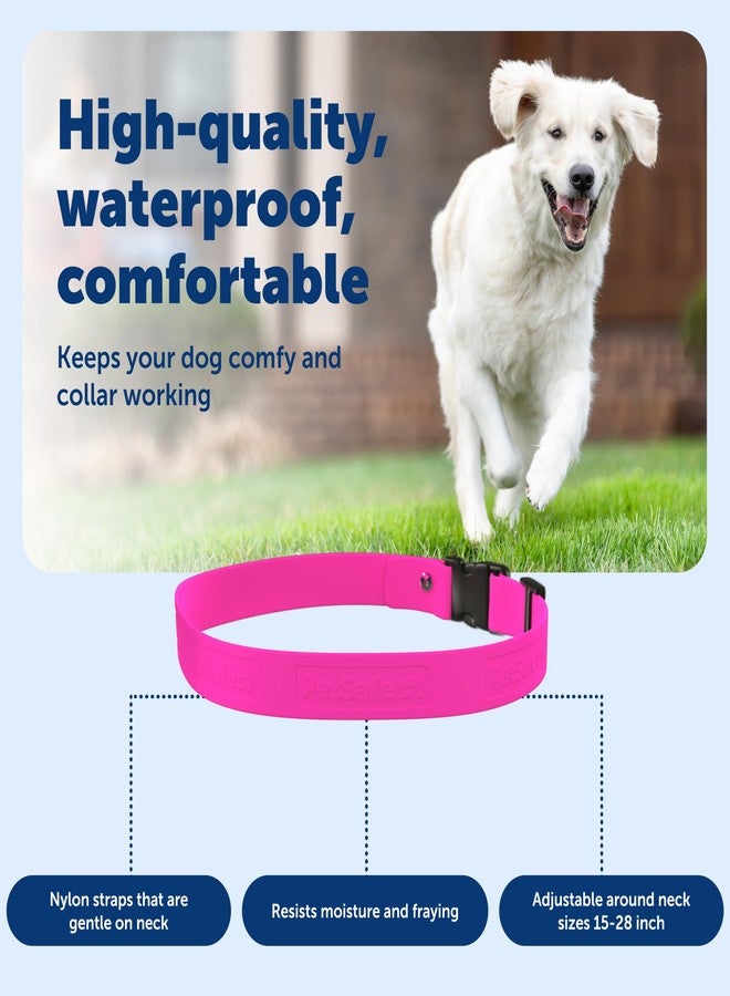 بيت سيف حزام بديل من PetSafe لطوق تتبع الكلاب Guardian GPS + وطوق تتبع الكلاب Guardian GPS - مصنوع من مادة ناعمة الملمس - مقاوم للماء - قابل للتعديل - تصميم متين - وردي - Image 5