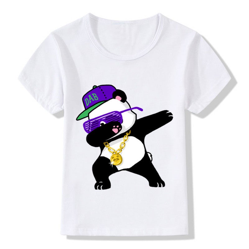 [Spot] Wisht Shirt Cute Men'S And Women'S Hip Hop Hiphop Printed Children'S Clothes Girls Round Neck Short Sleeve T-Shirt - Image 1