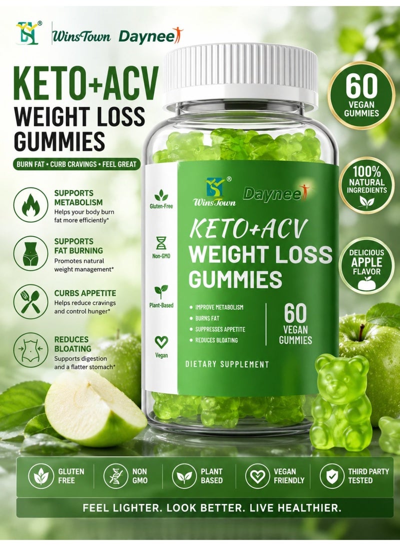 Daynee weight loss gummies keto ACV slimming product Apple gummy - Image 1