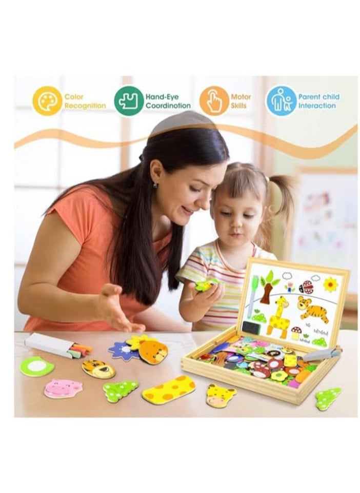 Animal wood board, 2 in 1, magnetic face  - Image 2