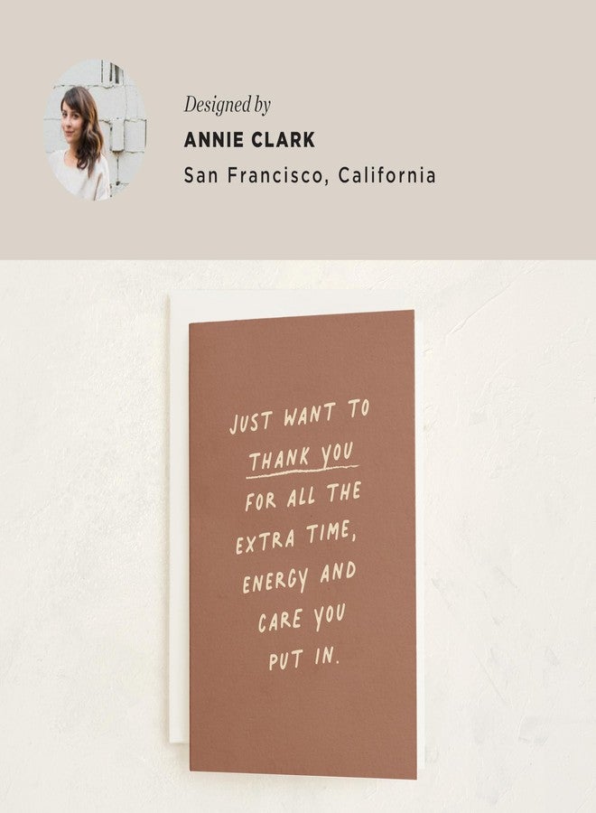 Minted Passing Notes Thank You Card – Premium 5x7 Appreciation Card with Envelope, Modern Handwritten Message, Premium paper for Teachers, Coworkers, Friends, Volunteers, Caregivers - Image 5