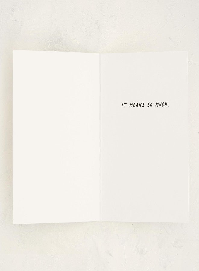 Minted Passing Notes Thank You Card – Premium 5x7 Appreciation Card with Envelope, Modern Handwritten Message, Premium paper for Teachers, Coworkers, Friends, Volunteers, Caregivers - Image 3