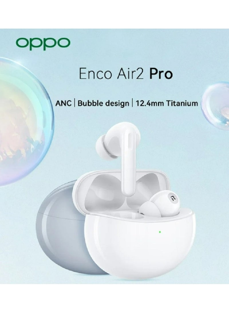 أوبو سماعة أذن Enco Air 2 Pro WhiteTWS بلوتوث 5.2 سماعة رأس لاسلكية بخاصية إلغاء الضوضاء النشطة وعمر بطارية 28 ساعة - Image 4
