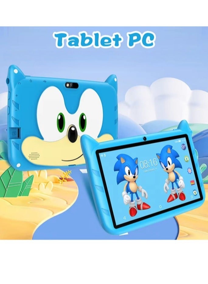 AROAQ Kids Tablet, 7 Inch Kids Learning Toy Computer With Wifi, 400mah Battery Dual Cameras Kids Pad, Portable Children Smart Tablet With Quad Core Processor, (1pc, 64G, Orange) - Image 3