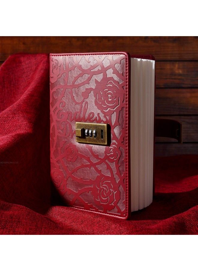 CAGIE Diary With Lock Combination Digital Lockable Secrets Journal 224 Pages Thick Refillable Locked Diary 5.9 X 7.9 Inch Khaki Locking Notebook For Adults Women  - Image 5