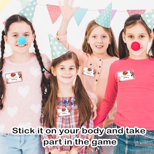 UBLURO What's Your Cowgirl Name, Cowgirl Birthday Party Sign for Girls, Holiday Activity, Kids Cowgirl Activity Cards, Cowgirl Activity Decoration Supplies(1 Superhero Theme Sign and 30 Name Tag Stickers) - Image 4
