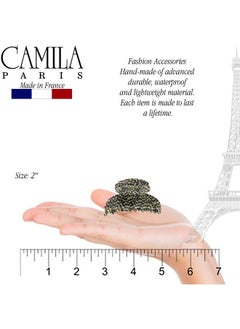 CAMILA Paris Cp3062 French Hair Clip For Women Handmade Opera Small Girls Hair Claw Clips Jaw Durable Styling Hair Accessories For Women Strong Hold No Slip Grip Made In France  - Image 4
