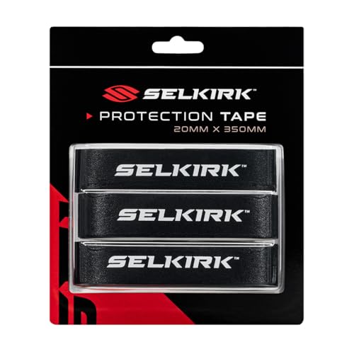 Selkirk Sport Pickleball Edge Guard Tape 20mm x 350mm Black HeavyDuty Paddle Protection Lightweight Sleek Impact Tape Easy Application Clean Removal - Image 1