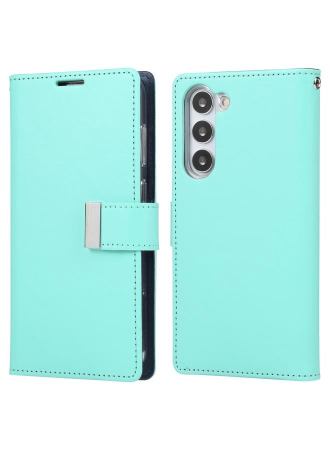 GOOSPERY Case For Samsung Galaxy S23+ 5G RICH DIARY Crazy Horse Texture Leather Phone Case - Image 1