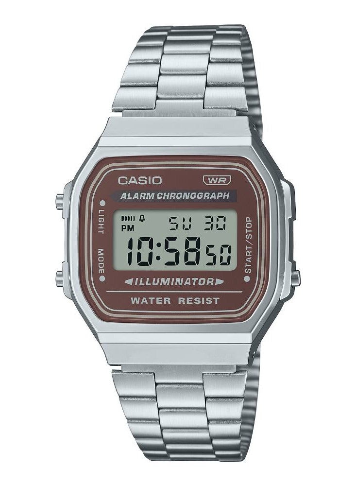 CASIO Vintage Digital Stainless Steel Watch A168WA-5AY - Image 1