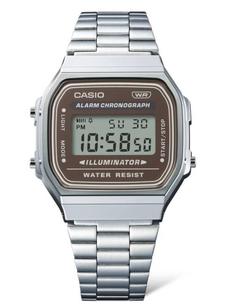 CASIO Vintage Digital Stainless Steel Watch A168WA-5AY - Image 2