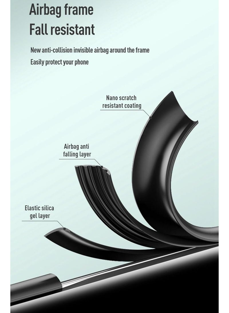 Case for Infinix Note 50X, Slim Business Leather Cover with All-Inclusive Lens Protection Minimalist Shockproof Back Case Shell,Black - Image 5