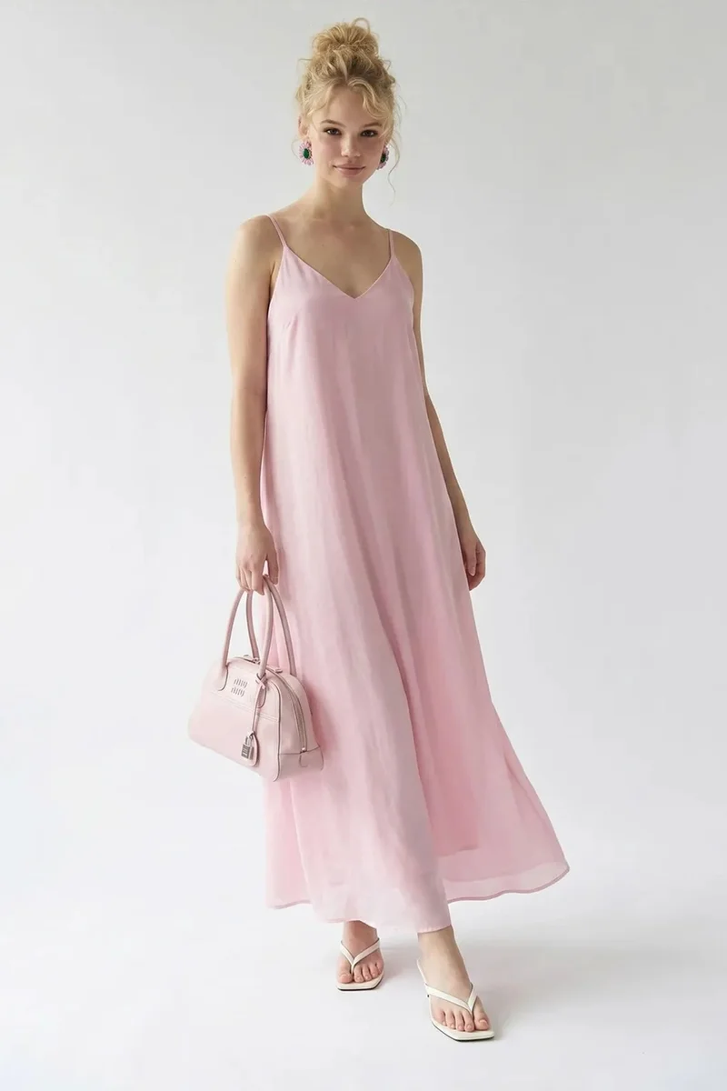 Mixray MIXRAY Sleeveless A-line Maxi Dress