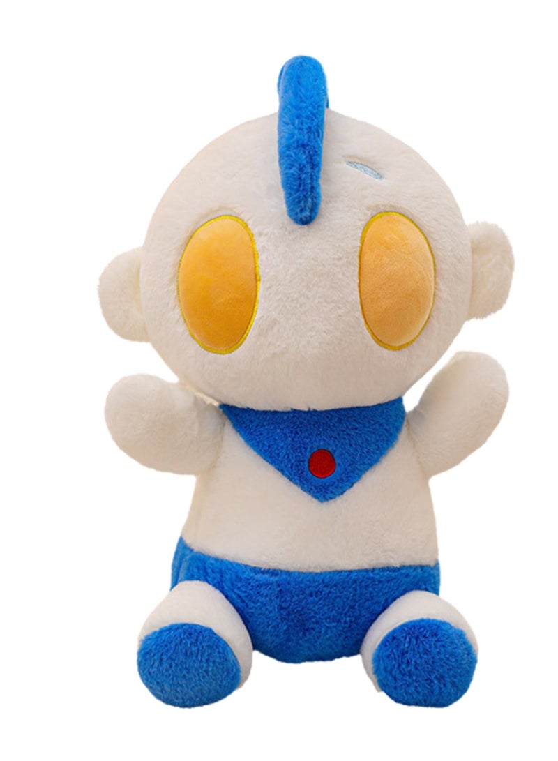 38 CM Cute Cartoon Ultraman Plush Toy Soft Stuffed Doll For Girls And Boys All Ages Gift (Blue)  - Image 1