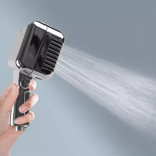 AKV Microphone Shower Head - Handheld Shower Head, 7.87inch Creative Vintage Microphone Shaped Showerhead Detachable Shower Head, Personalised High Pressure Shower Heads, Let's Sing our hearts out! - Image 3