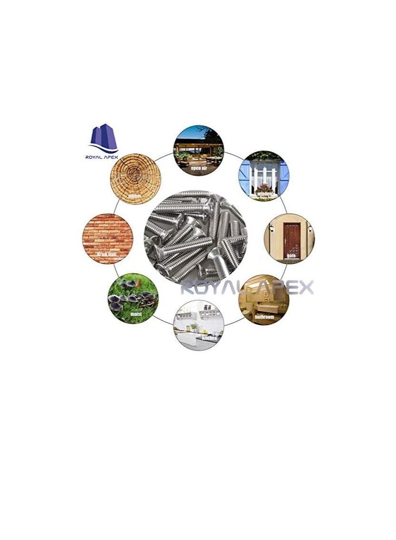 Machine Screw CSK Philip & Countersunk Head for DIY Electrical & Kitchen Furniture Pull Cabinet Door Handles Pack of 25 (M4 X 12 MM) - Image 3